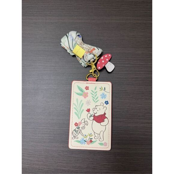 Loungefly Accessories - Loungefly Disney Winnie the Pooh Piglet & Pooh Bear Floral Lanyard